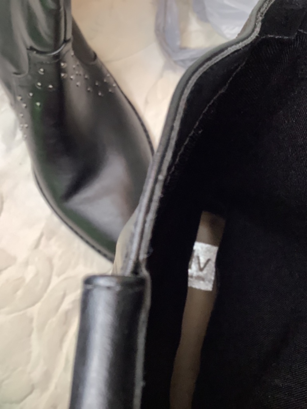NWOT‎ Dolce Vita Black western cowboy boots stud - Picture 12 of 15